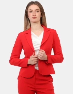 Tailleur Giacca Pantalone Rue De Clerie Rosso