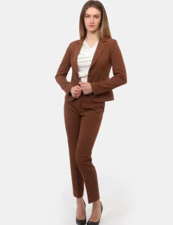 Tailleur Giacca Pantalone Rue De Clerie Marrone