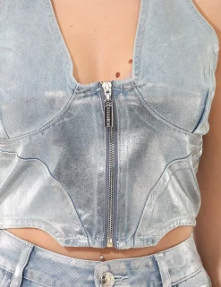 Top Denny Rose Azzurro tg.S