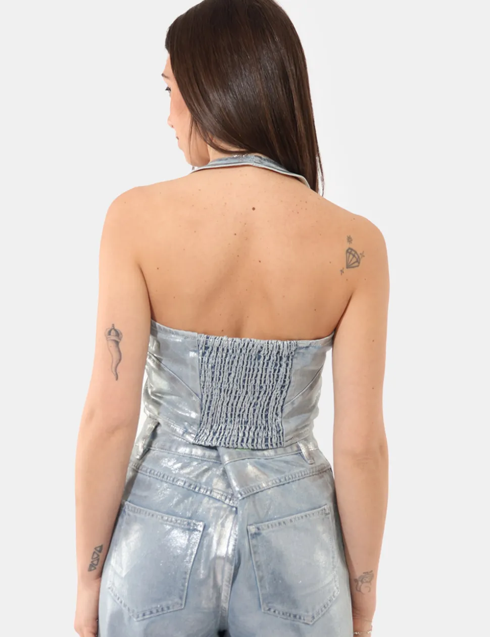 Top Denny Rose Azzurro tg.S