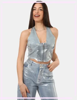 Top Denny Rose Azzurro tg.S