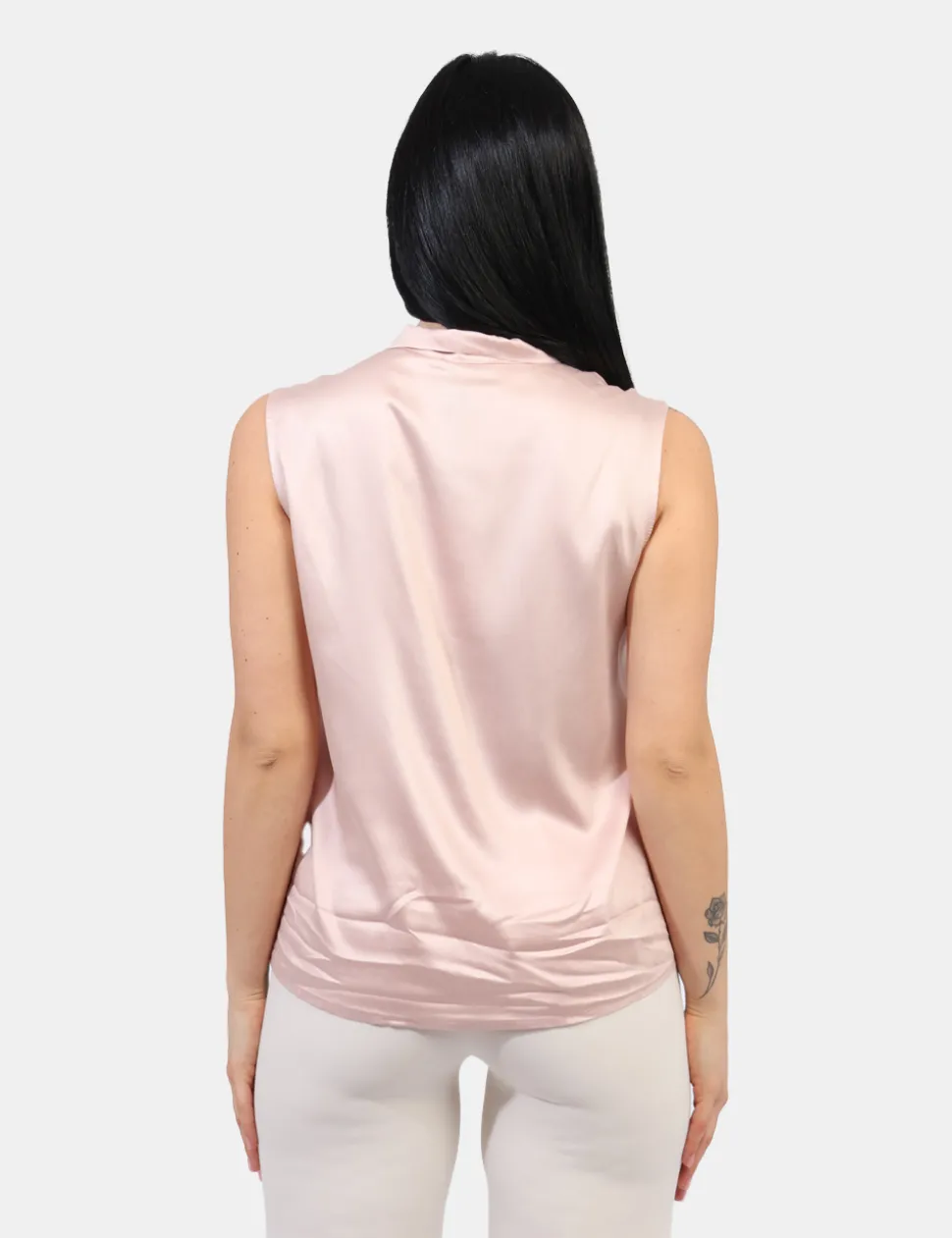 Top Materica Rosa