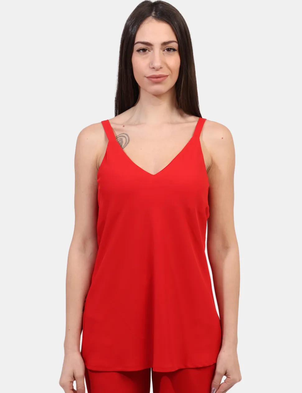 Top Materica Rosso