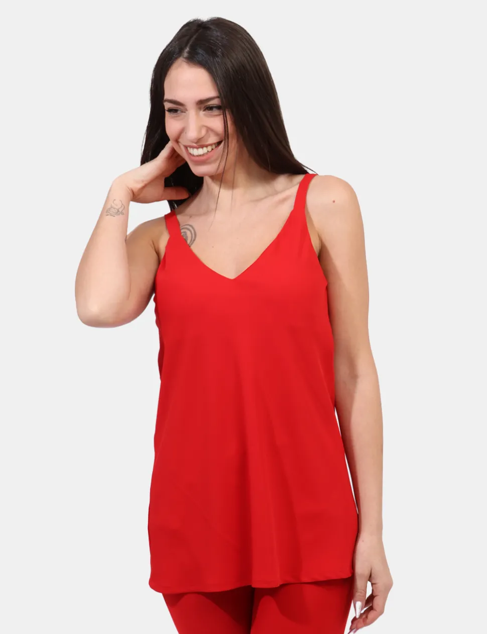 Top Materica Rosso