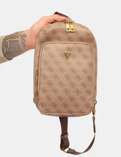 Tracolla Guess Marrone