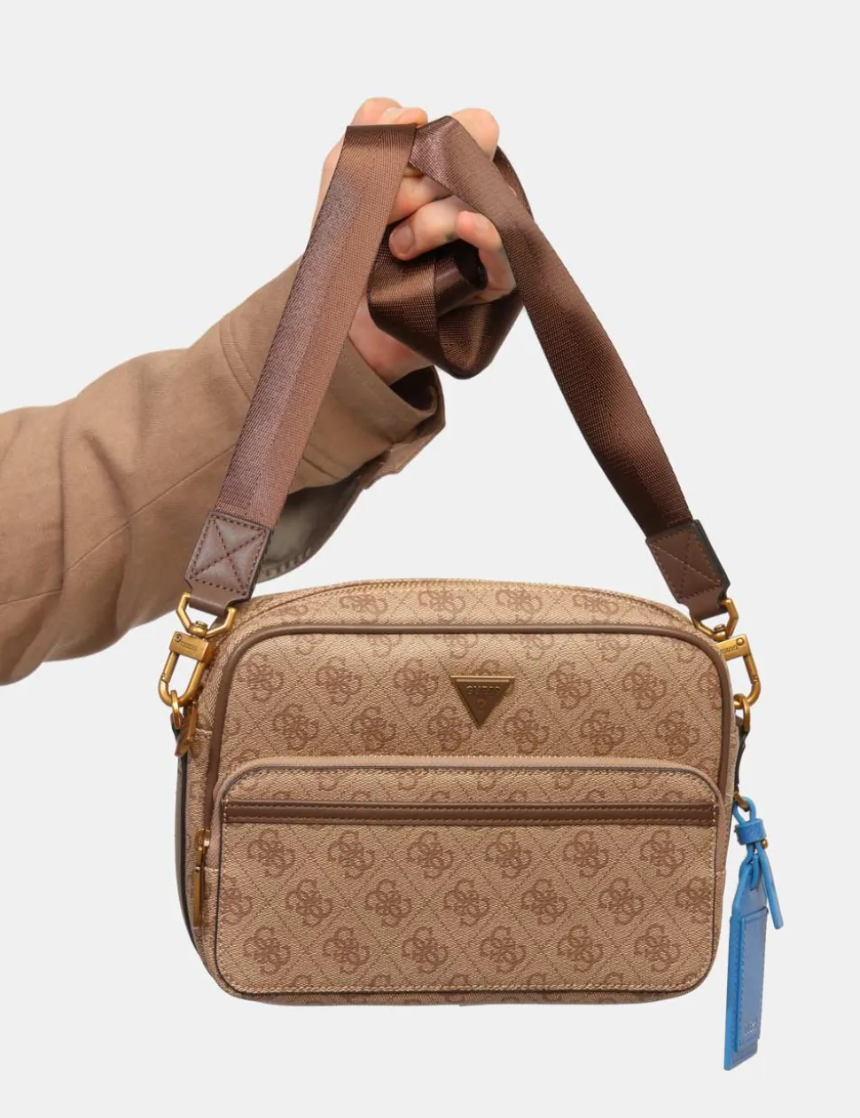 Tracolla Guess Marrone