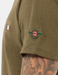 T-shirt Aeronautica Italiana Verde militare