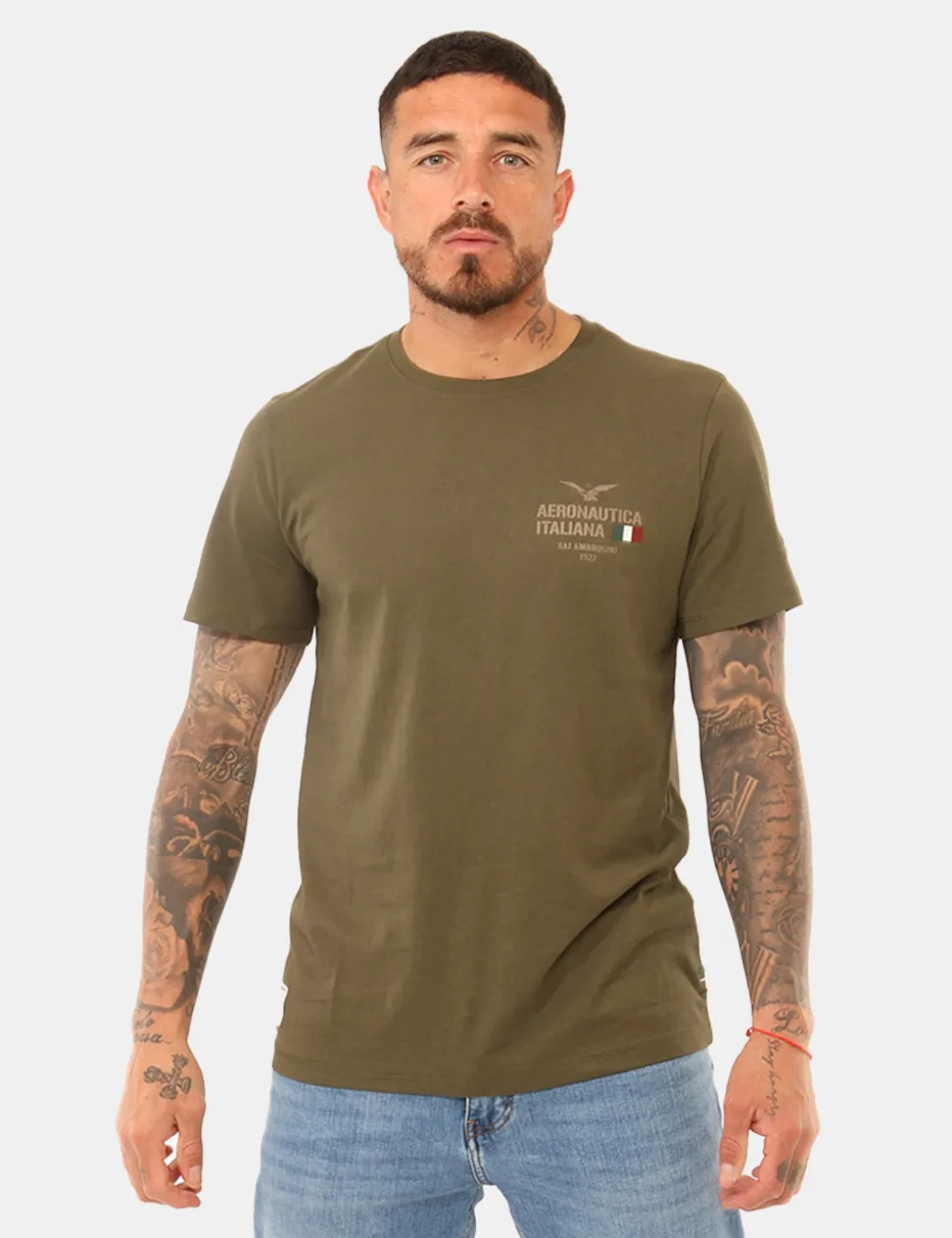T-shirt Aeronautica Italiana Verde militare