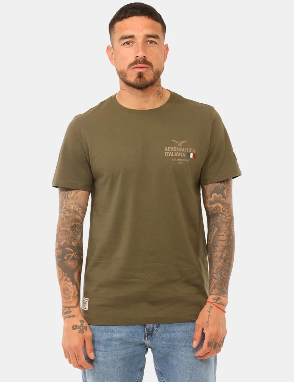 T-shirt Aeronautica Italiana Verde militare