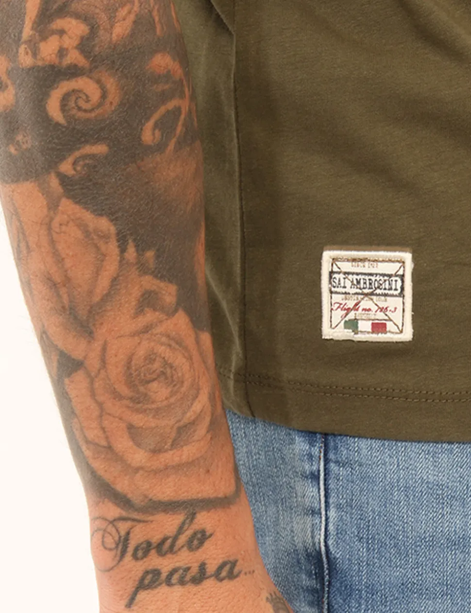 T-shirt Aeronautica Italiana Verde militare