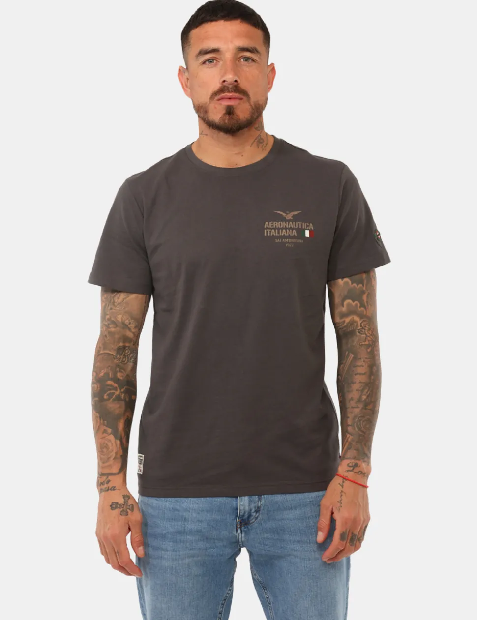T-shirt Aeronautica Italiana Grigia