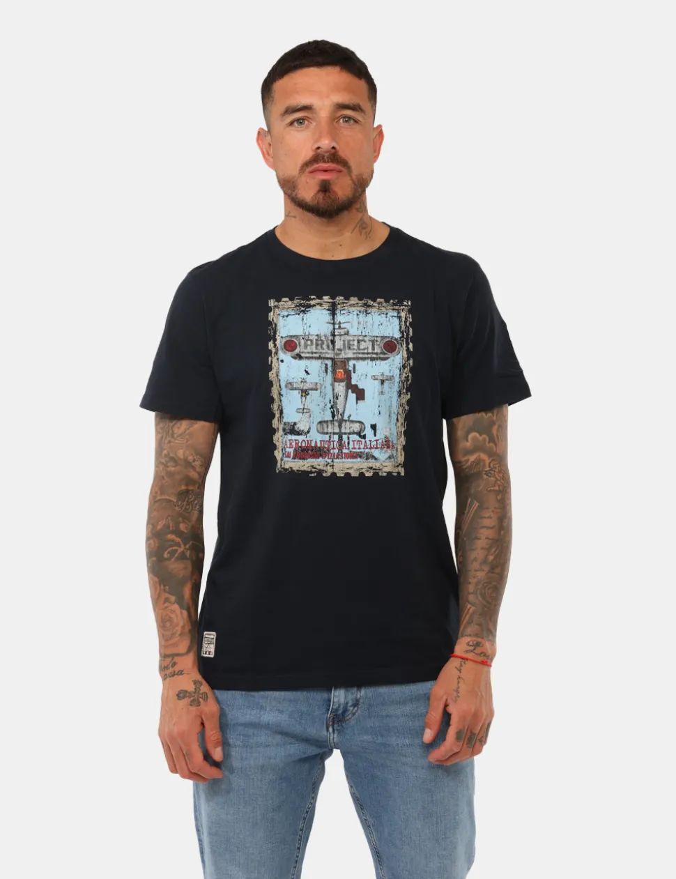 T-shirt Aeronautica Italiana Blu