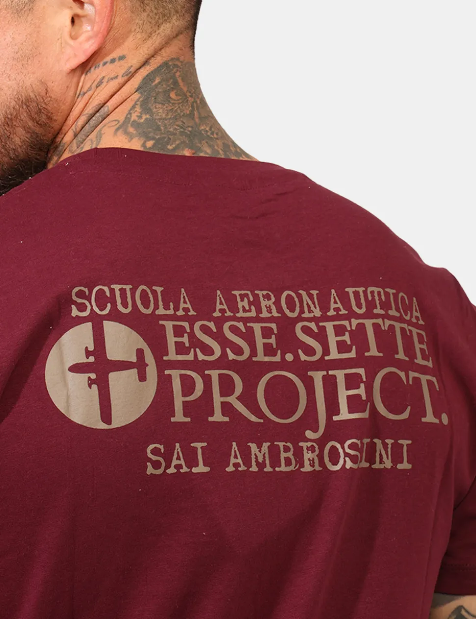 T-shirt Aeronautica Italiana Bordeaux