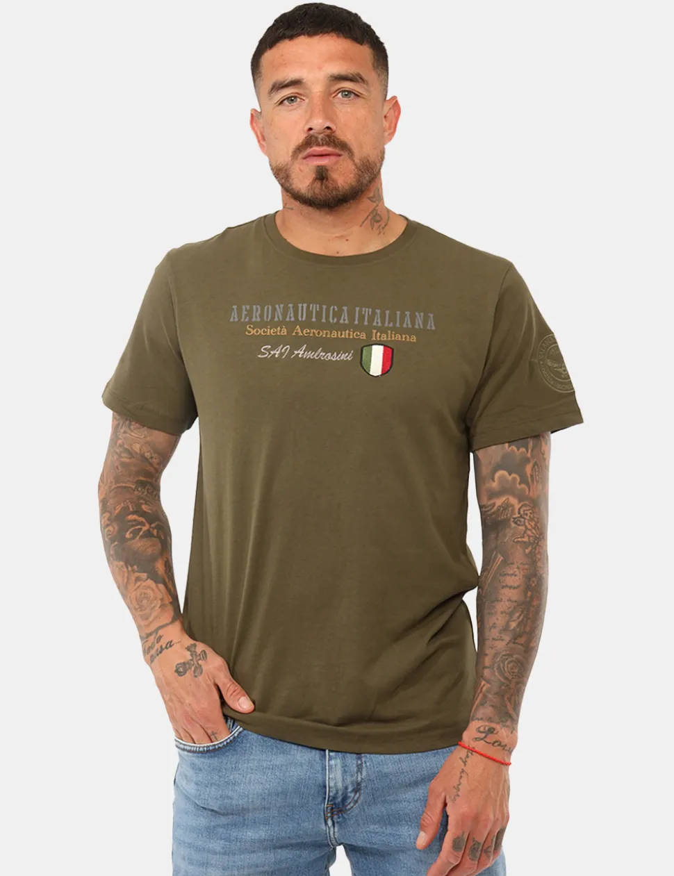T-shirt Aeronautica Italiana Verde