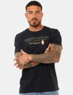 T-shirt Aeronautica Italiana Blu