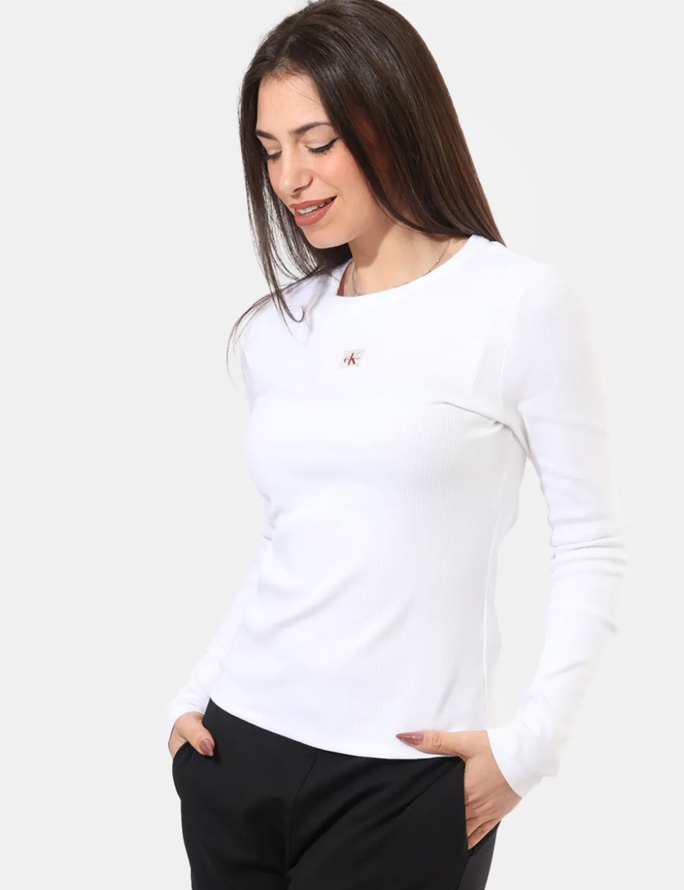 T-shirt Calvin Klein Bianco