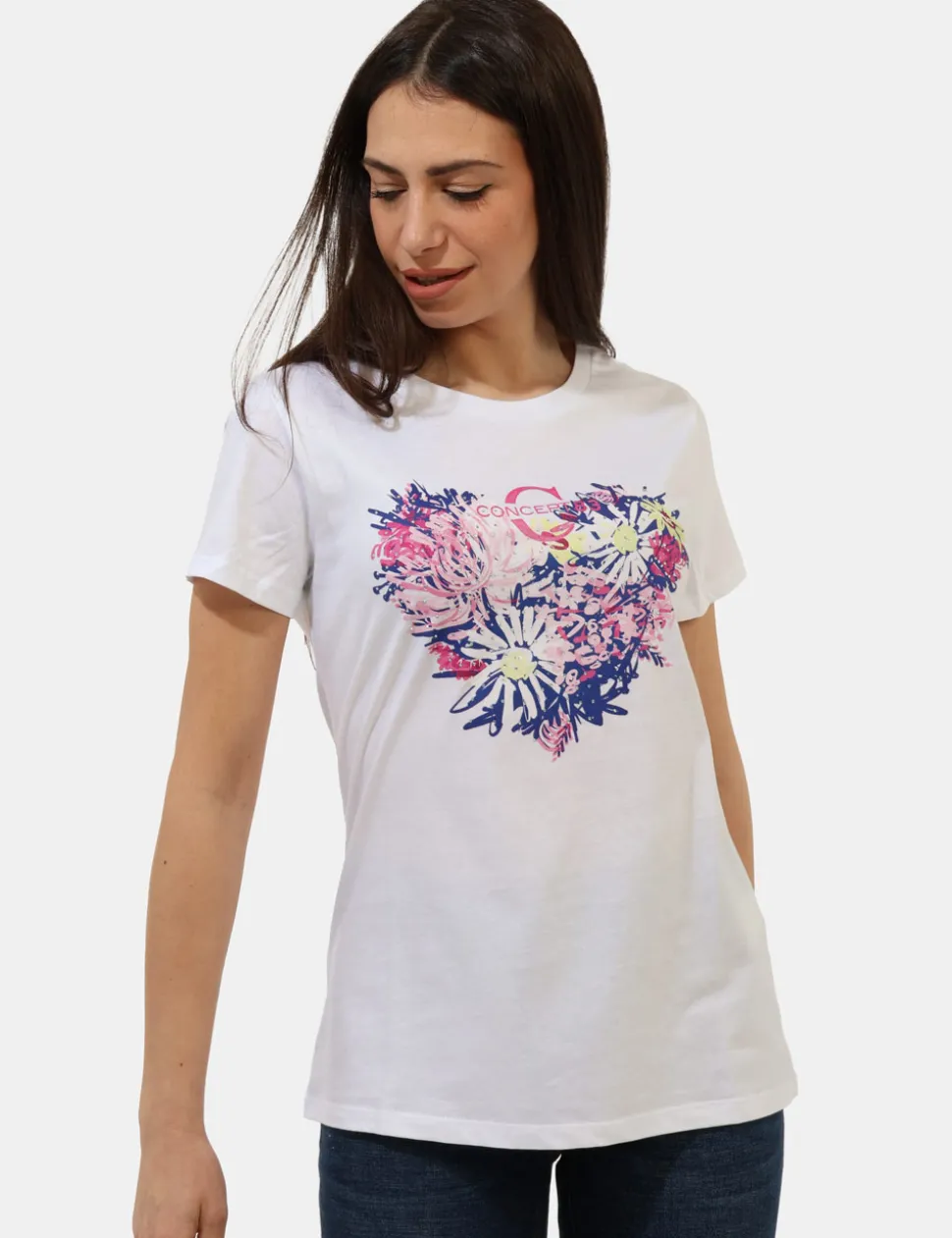 T-shirt Concept83 Bianco