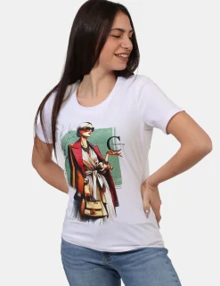 T-shirt Concept83 Bianco