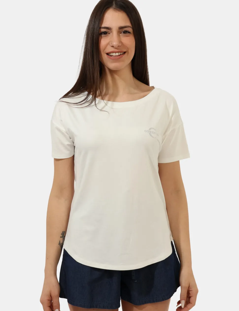 T-shirt Concept83 Bianco