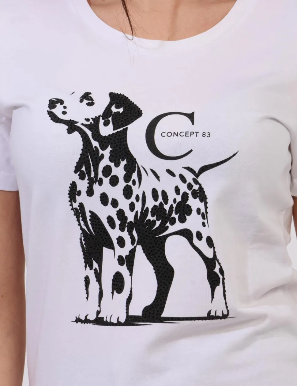 T-shirt Concept83 Bianco