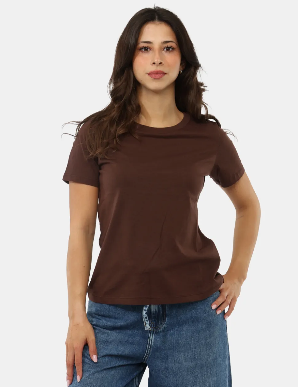 T-shirt Concept83 Marrone