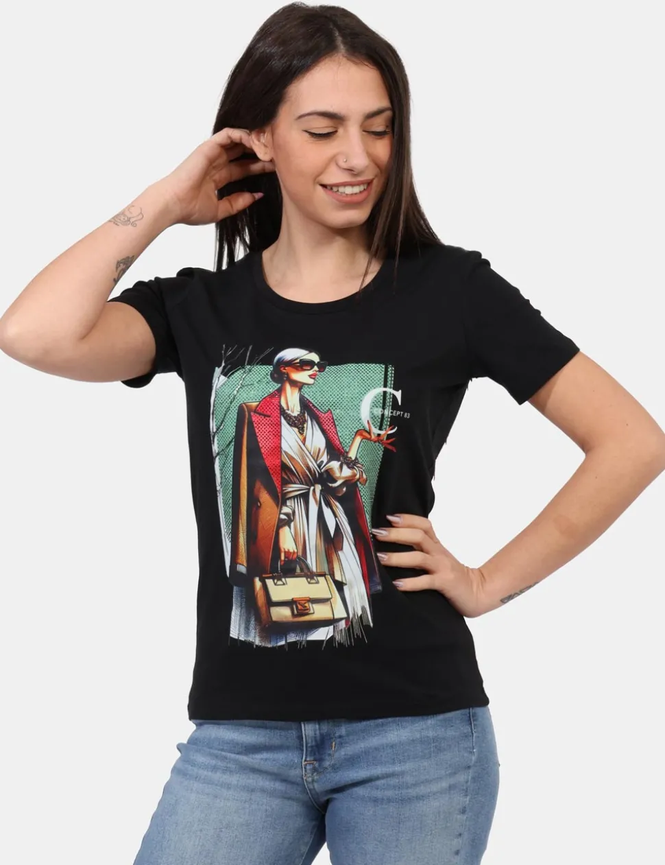 T-shirt Concept83 Nero