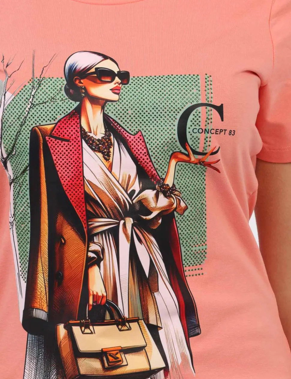 T-shirt Concept83 Rosa