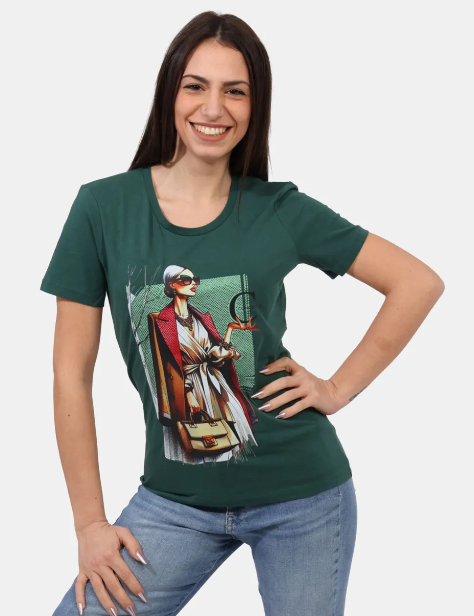 T-shirt Concept83 Verde
