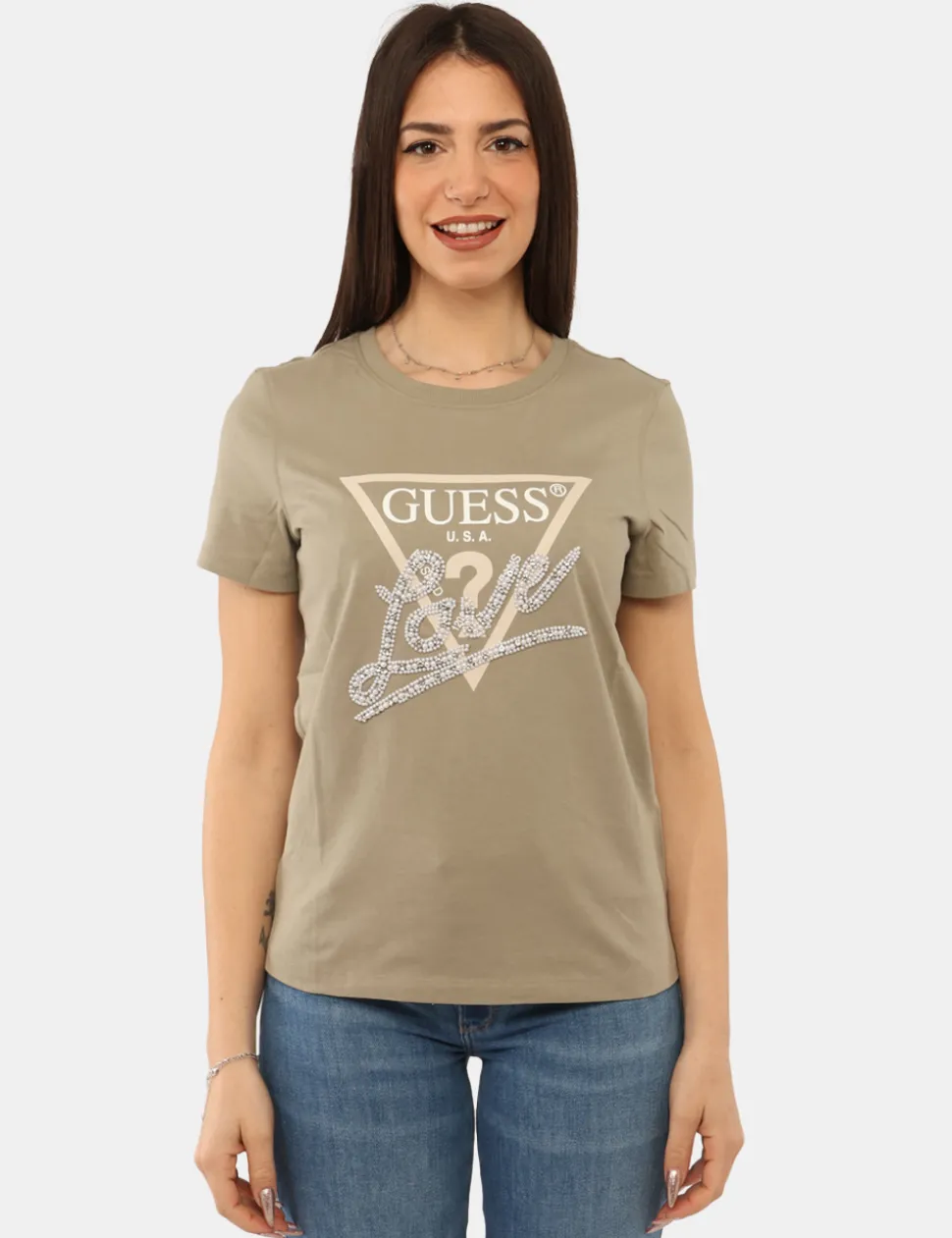 T-shirt Guess Grigia
