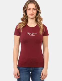 T-shirt Pepe Jeans Bordeaux