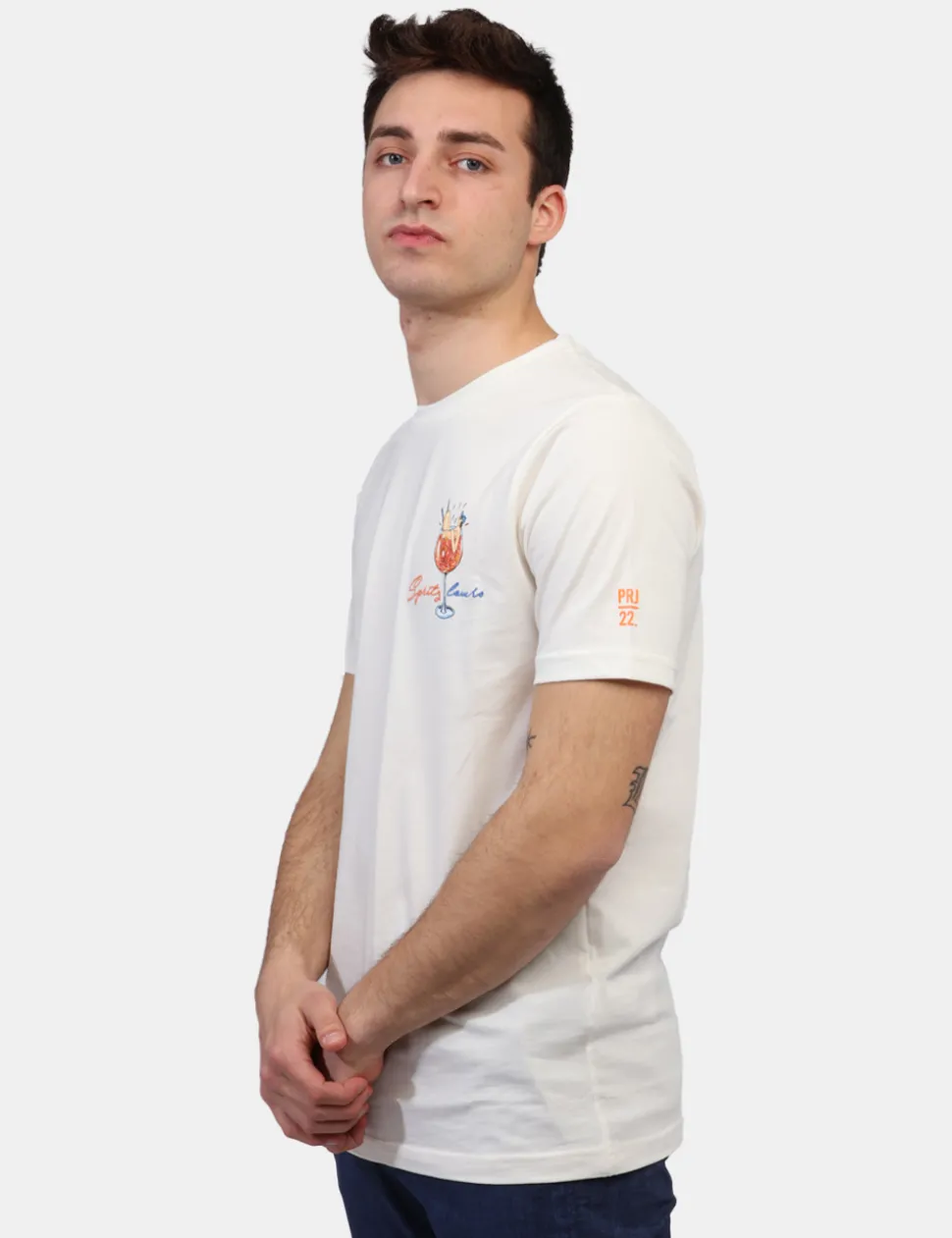 T-shirt Prj22. Bianco