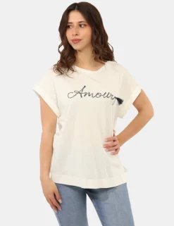 T-shirt Sandro Ferrone Bianca