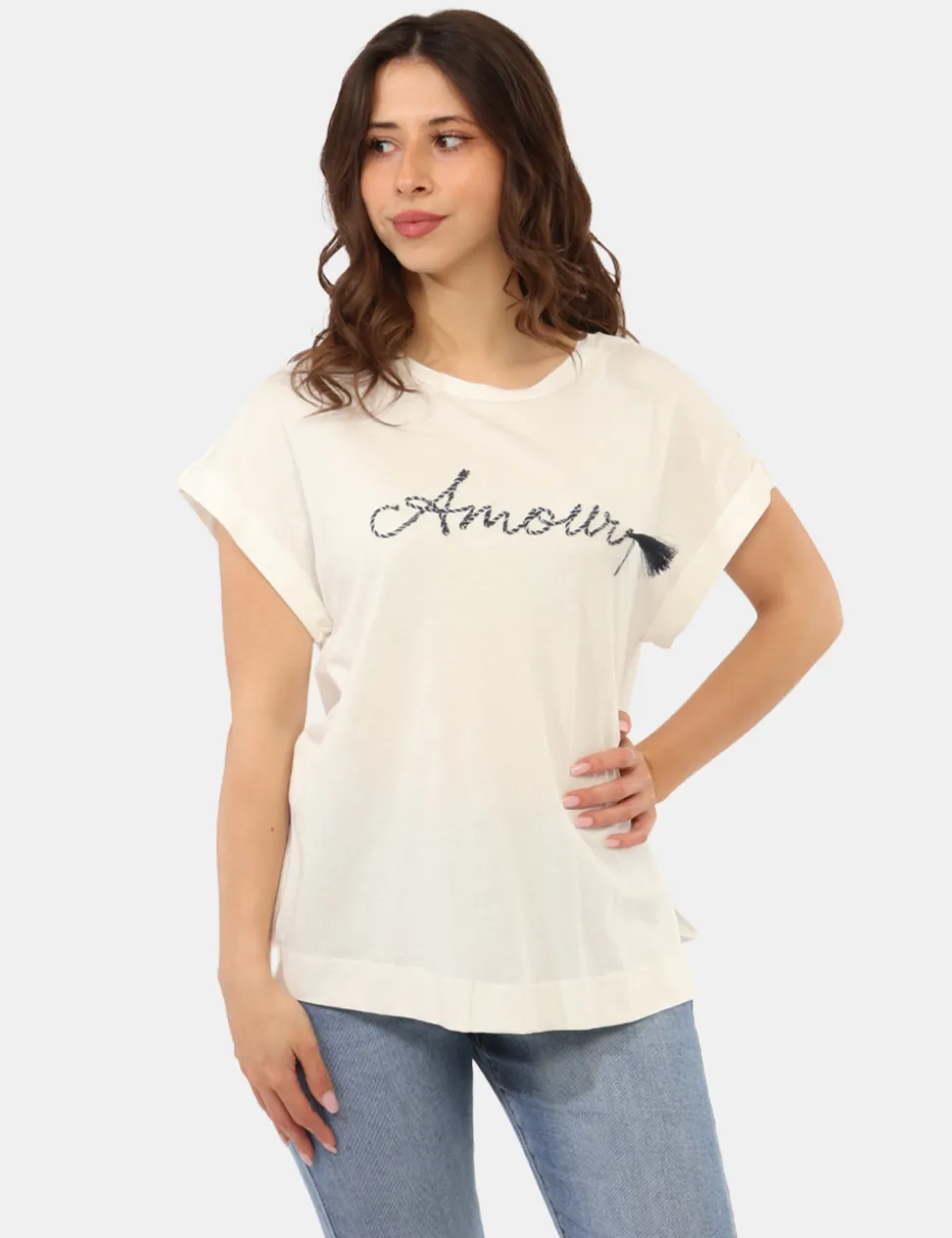 T-shirt Sandro Ferrone Bianca