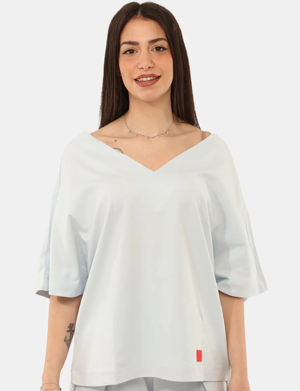 T-shirt Via Delle Rose Azzurra