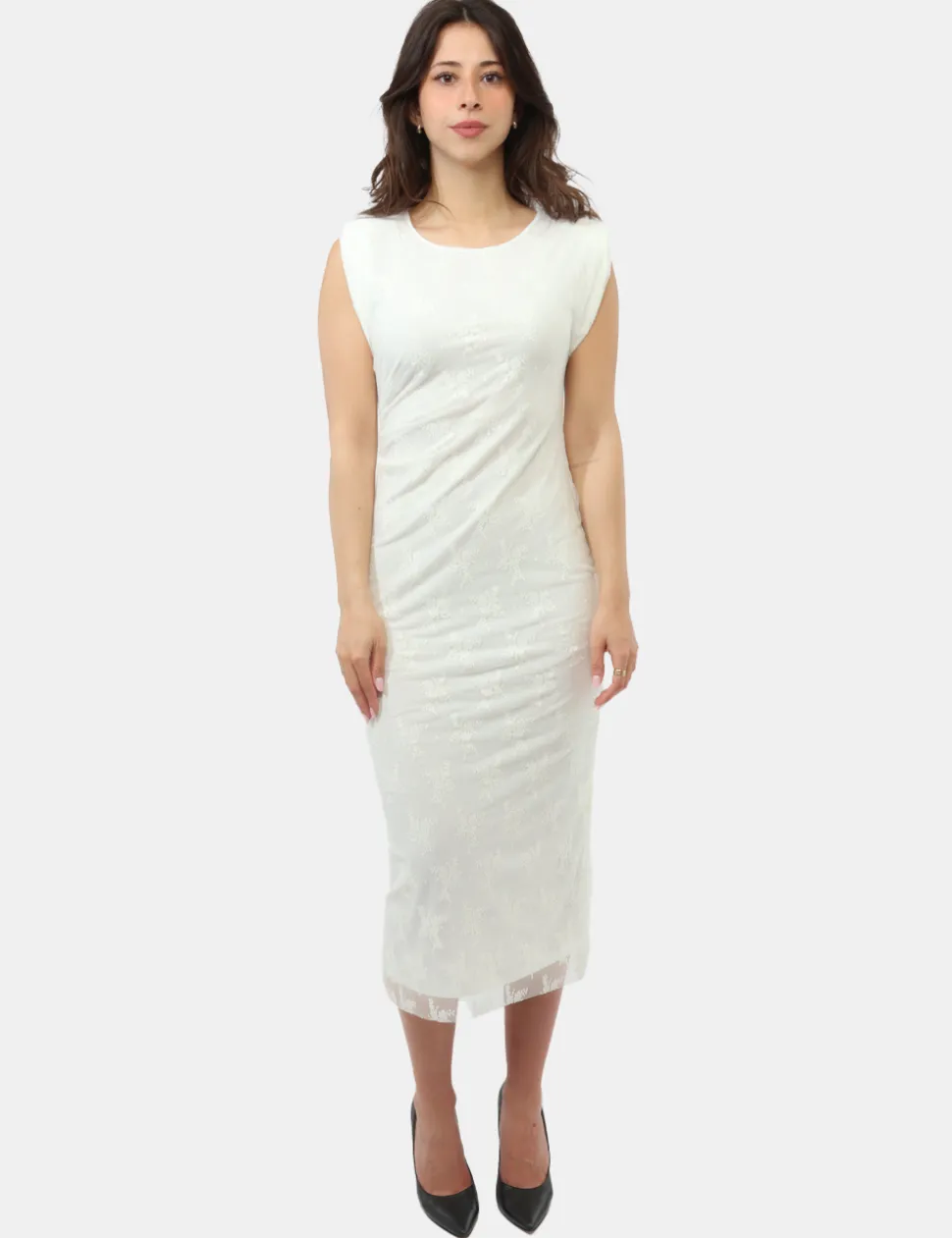 Vestito Materica Bianco
