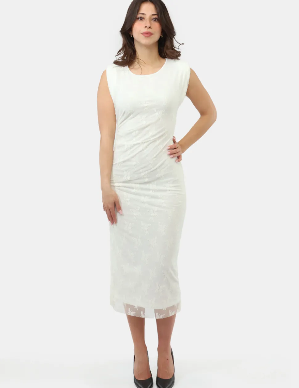 Vestito Materica Bianco