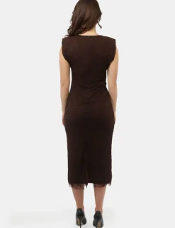 Vestito Materica Marrone