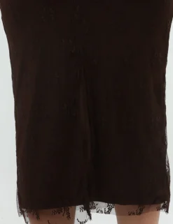 Vestito Materica Marrone