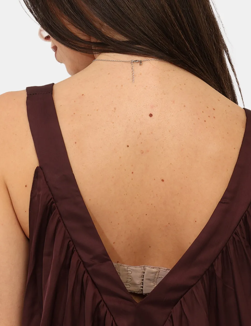 Vestito Via Delle Rose Bordeaux