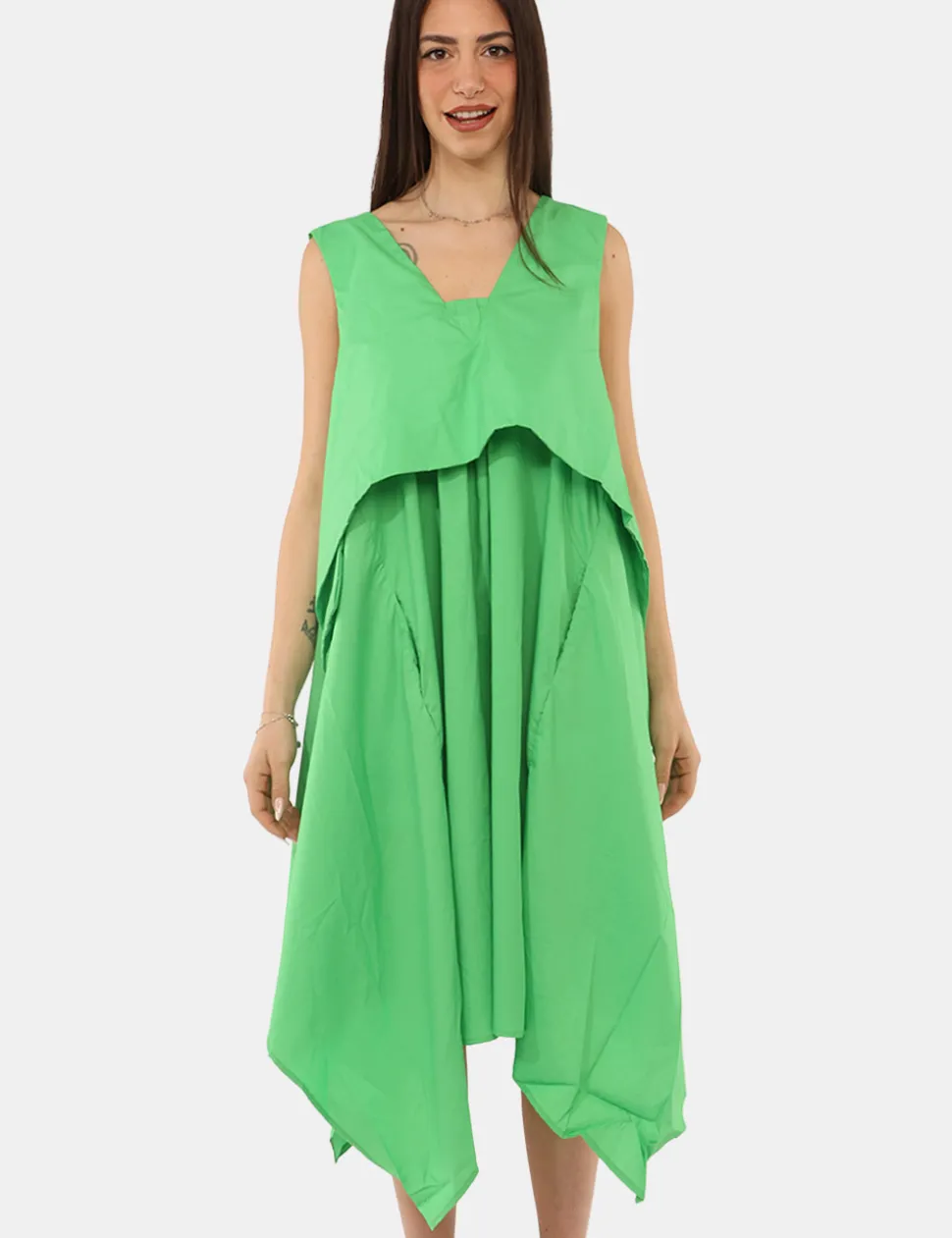 Vestito Via Delle Rose Verde